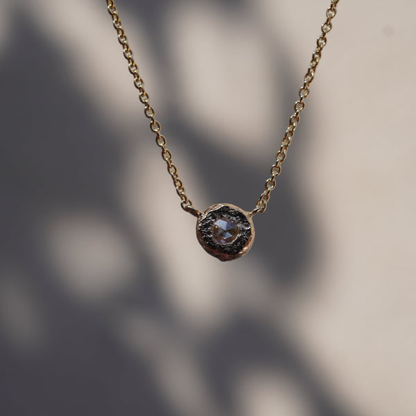 Organic Diamond Pendant