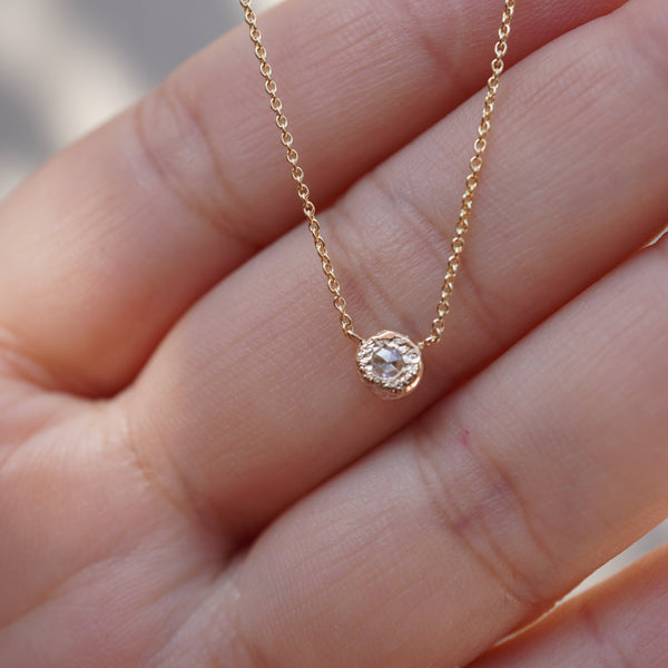 Organic Diamond Pendant