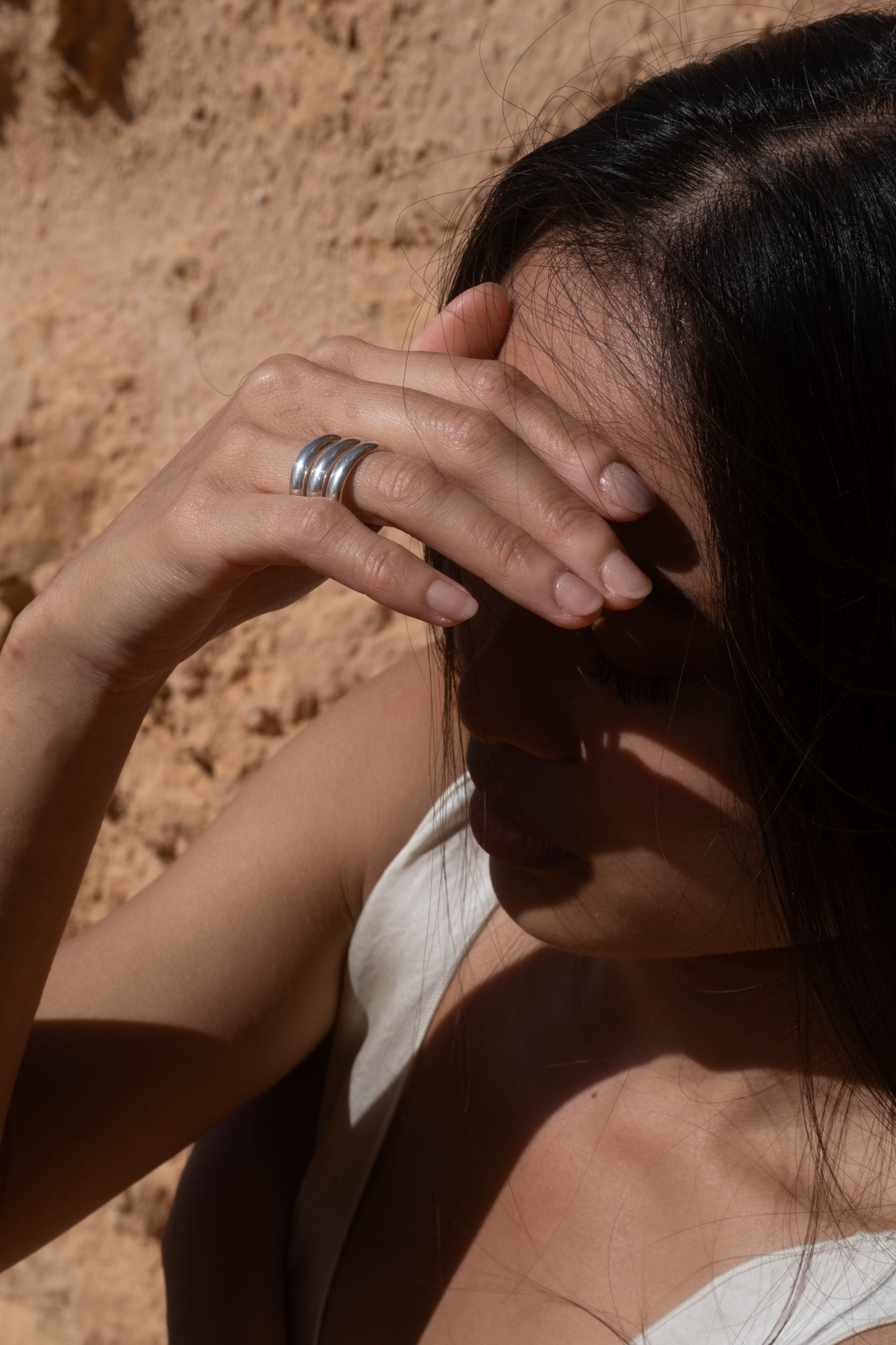 目玉焼き★analuisa CELINE DOUBLE Gold Ring Gold Band Ring - Celine Double | Ana Luisa | Online Jewelry