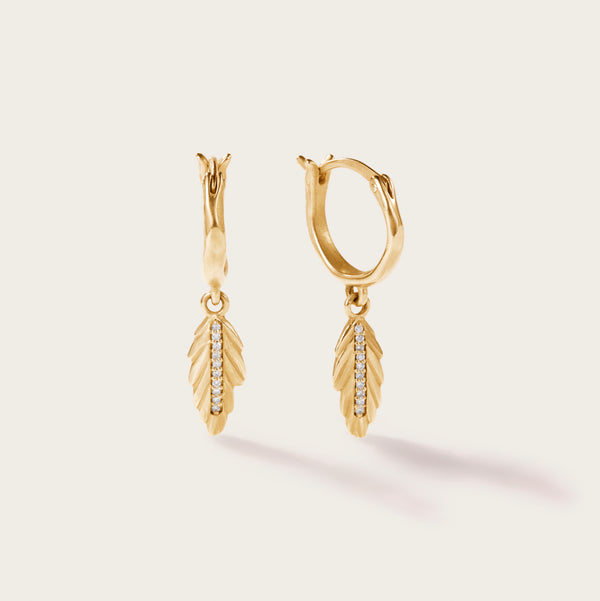 Diamond Sea Oat Hoops