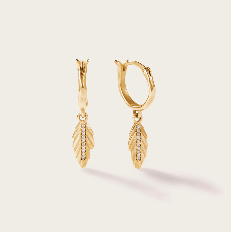 Diamond Sea Oat Hoops