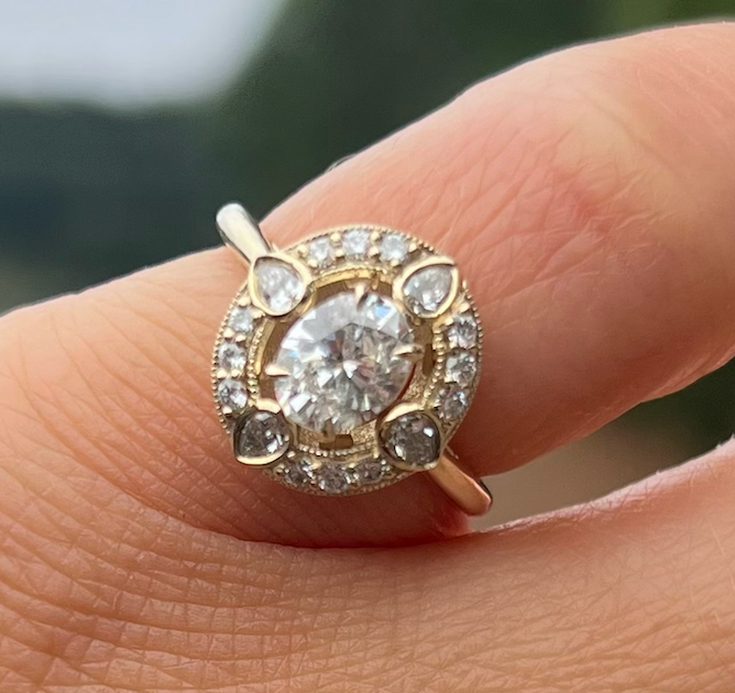 Hannah's Oval Diamond Engagement Ring