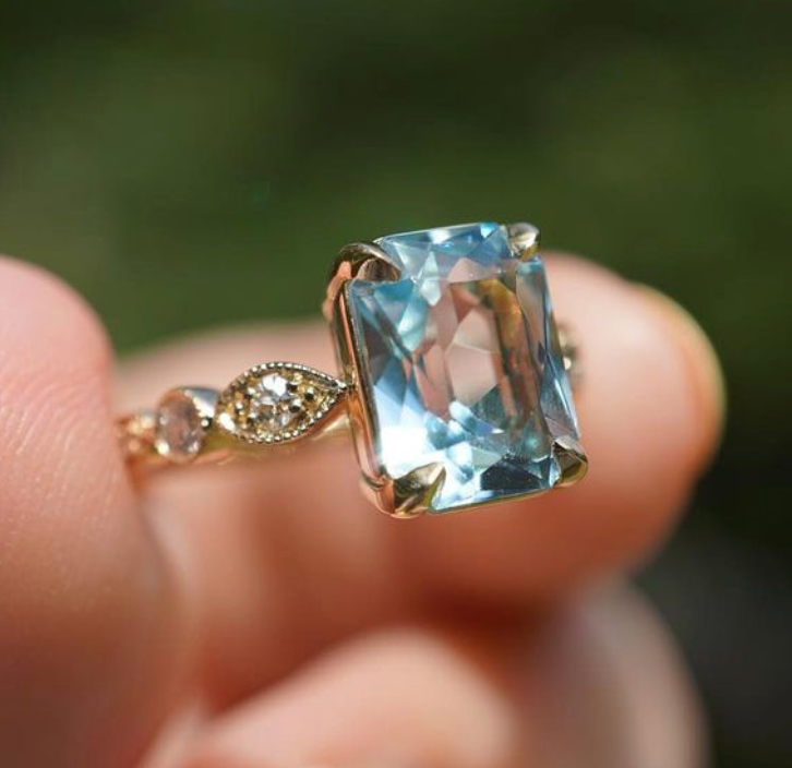 Christie's Antique Aquamarine Ring