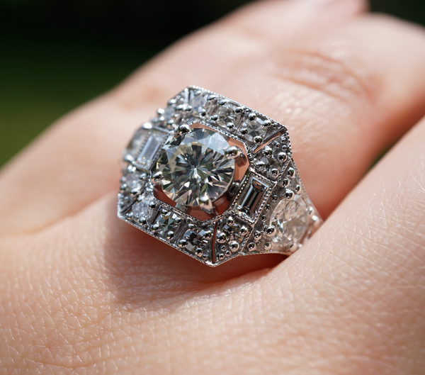 Melissa's Open Art Deco Diamond Ring