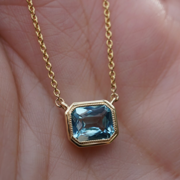 Andrea's Aquamarine Necklace