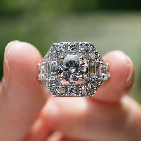 Melissa's Open Art Deco Diamond Ring