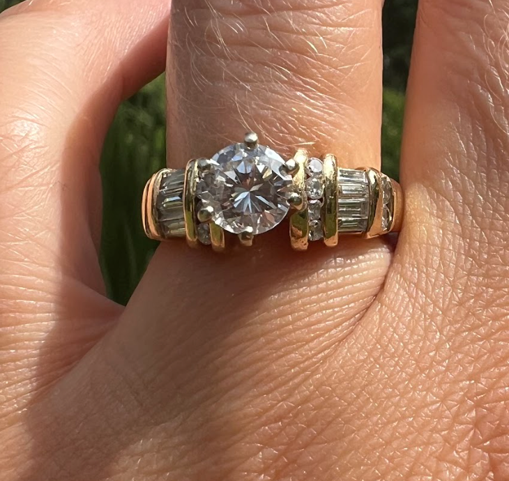 Karina's Art Deco Round Diamond Ring