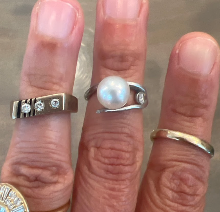 Lindsay's Pearl And Diamond Ring