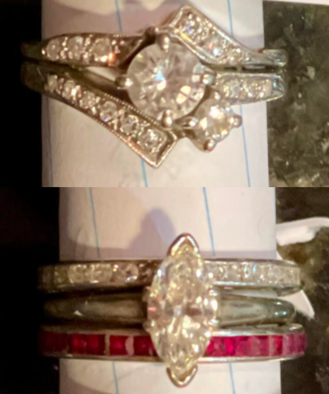 Tracy's Diamonds And Rubies Art Deco Ring