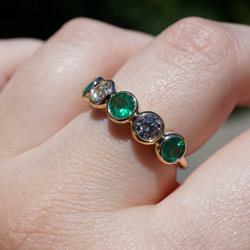 Courtney's Emerald And Diamond Band