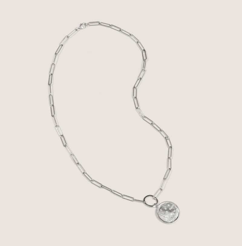 Diamond Medallion Necklace Small