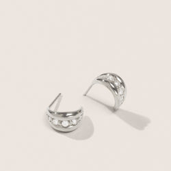 Sophia Diamond Hoops