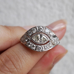 Michelle's Art Deco Marquise Diamond Ring