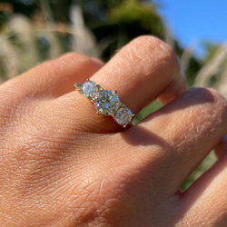 Elizabeth's Three Diamond Engagement Ring