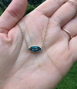 Topaz Marquis Necklace