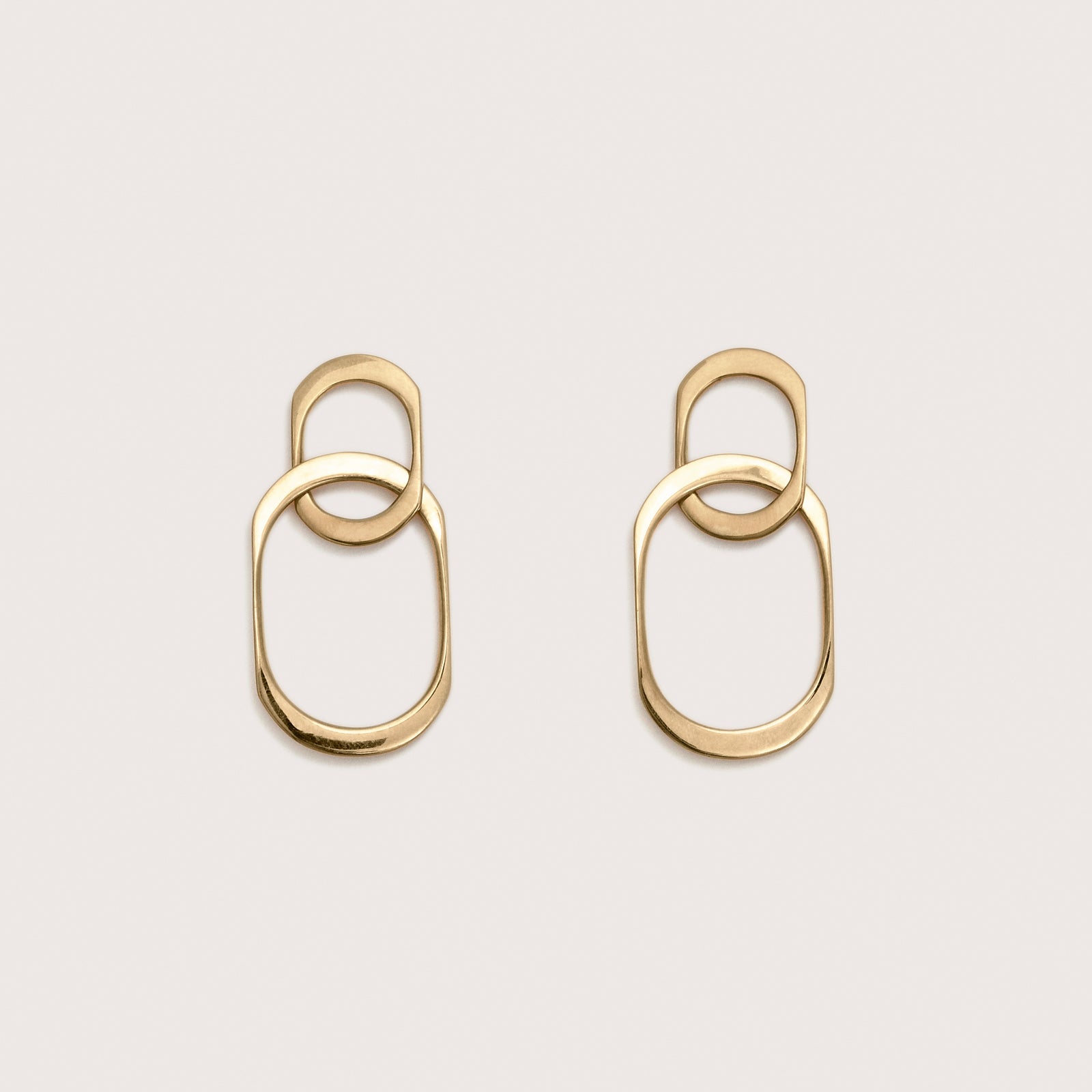 Selina Sterling Chain Link Hoop Earring Gold Selina Sterling Chain Link Hoop Earring Gold